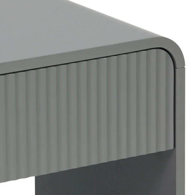 Κομοδίνο Zeplen pakoworld MDF σε γκρι απόχρωση 40x40x53εκ