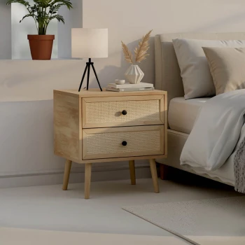 Κομοδίνο Oslo pakoworld sonoma 50x39x55εκ