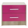 Children's nightstand Looney pakoworld castillo-pink 47,5x40,5x40,5