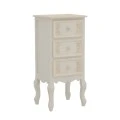Pazlen Inart chest of drawers antique white color mdf 40x34.5x82cm