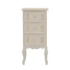 Pazlen Inart chest of drawers antique white color mdf 40x34.5x82cm