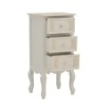 Pazlen Inart chest of drawers antique white color mdf 40x34.5x82cm