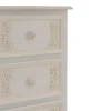 Pazlen Inart chest of drawers antique white color mdf 40x34.5x82cm