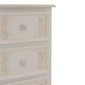 Pazlen Inart chest of drawers antique white color mdf 40x34.5x82cm