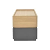 Sonlen pakoworld bedside table mdf in sonoma-charcoal shade 60x40x44.5cm