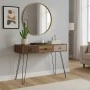 Κονσόλα Boho pakoworld καρυδί με μεταλλικά πόδια 100x50,5x74,5εκ
