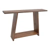 Console Edgar pakoworld solid pine wood 35mm walnut 139x29x90cm