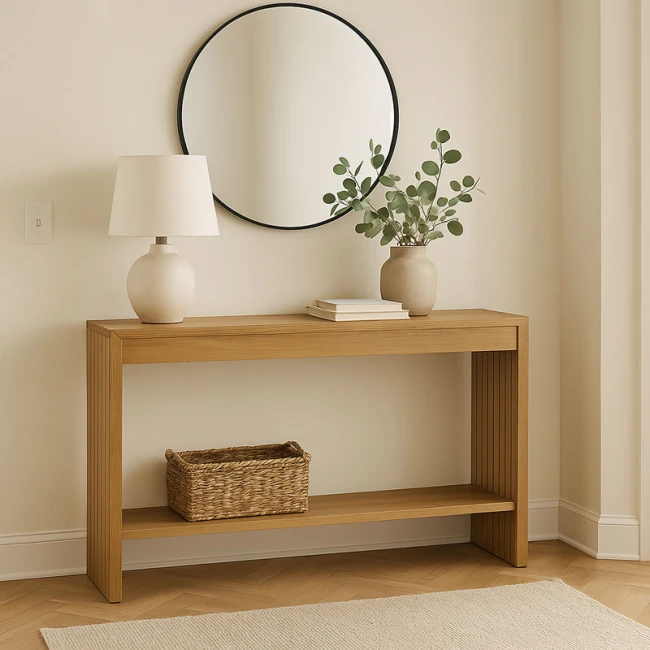 Console Focused pakoworld MDF natural 120x35x74cm