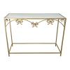 Console table Frensia Inart metal in gold color 100x30x80cm