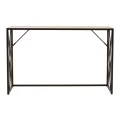 Κονσόλα Ivy pakoworld χρώμα καρυδί-μαύρο 120x35x75εκ