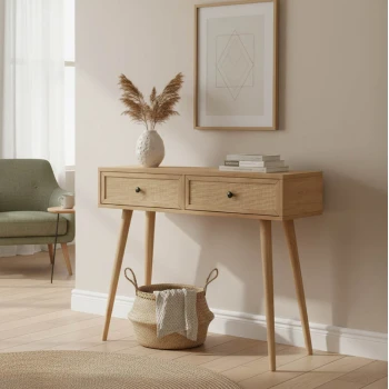 Κονσόλα Oslo pakoworld sonoma 100x29x81εκ