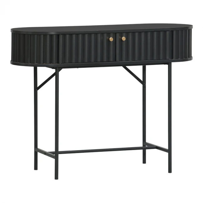 Console Zakro pakoworld MDF-metal in black shade 100x35x75cm