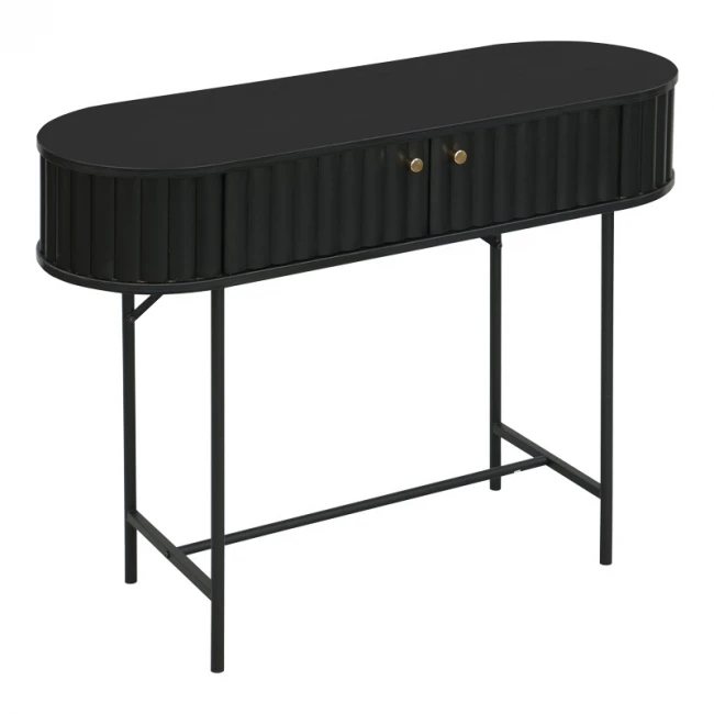 Console Zakro pakoworld MDF-metal in black shade 100x35x75cm