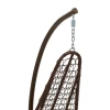 Soleil pakoworld hanging swing metal brown-pp brown-beige cushion 103x83x200cm