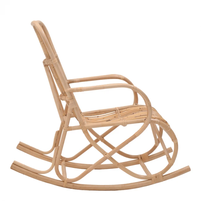 Rocking chair Cormeny pakoworld natural color rattan 108x71x103cm