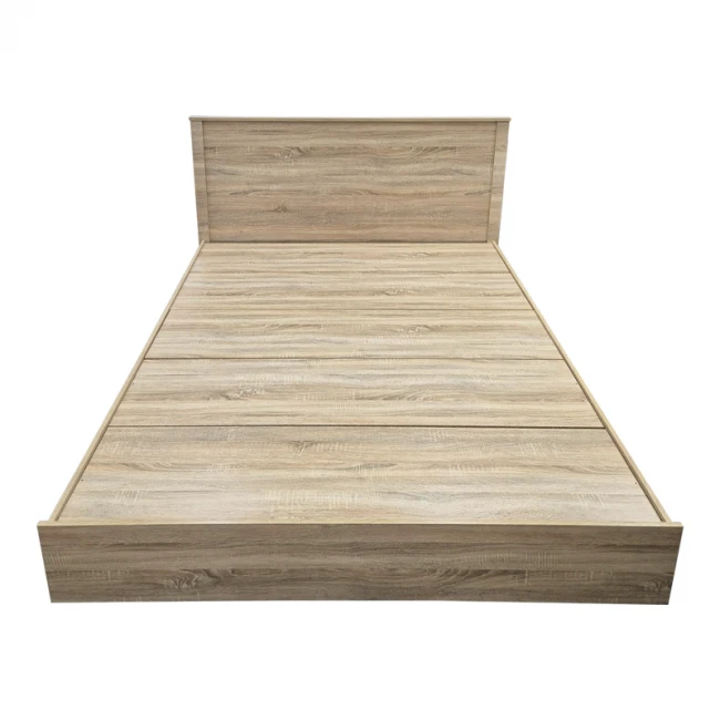 Κρεβάτι Athos pakoworld σε sonoma απόχρωση 160x200εκ