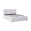 Dellia pakoworld bed with storage space pu white 120x200cm