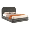 Double bed Arlia pakoworld anthracite fabric 160x200cm