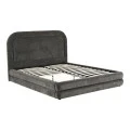 Double bed Arlia pakoworld anthracite fabric 160x200cm