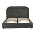 Double bed Arlia pakoworld anthracite fabric 160x200cm
