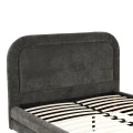 Double bed Arlia pakoworld anthracite fabric 160x200cm