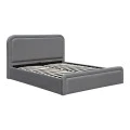 Double bed with storage space Bendy pakoworld anthracite fabric 160x200cm