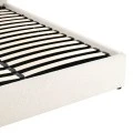 Double bed Dorma pakoworld with storage space ecru fabric 160x200cm