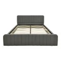 Double bed Myrelia pakoworld anthracite fabric 160x200cm