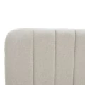 Double bed Myrelia pakoworld gray beige fabric 160x200cm