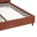 Double bed Sensa pakoworld tile red fabric 160x200cm