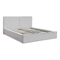 Double bed Zento pakoworld gray beige fabric 160x200cm