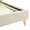 LumiLux pakoworld bed beige fabric, 160x200cm