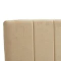 Single bed Doulia pakoworld beige velvet 100x200cm