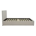 Single bed Rovio pakoworld gray beige fabric 100x200cm