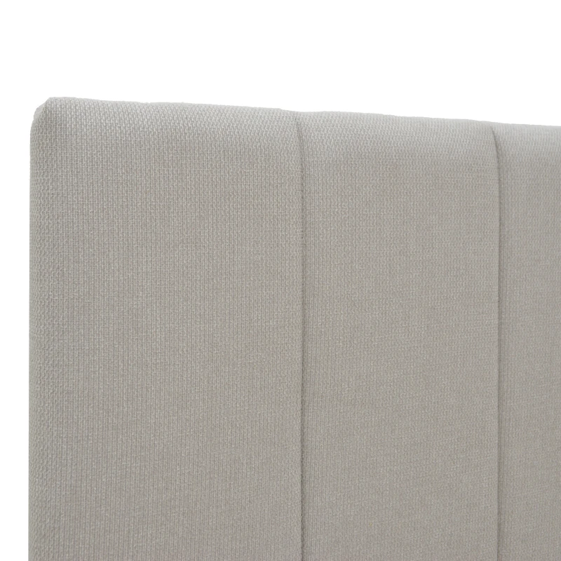 Single bed Rovio pakoworld gray beige fabric 100x200cm