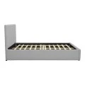 Single bed Rovio pakoworld grey fabric 100x200cm