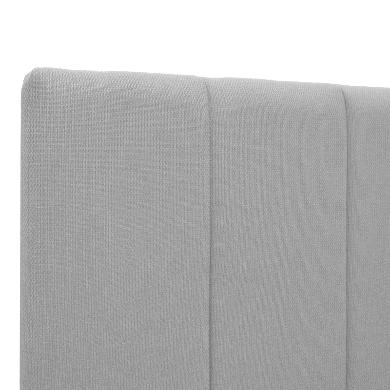 Single bed Rovio pakoworld grey fabric 100x200cm