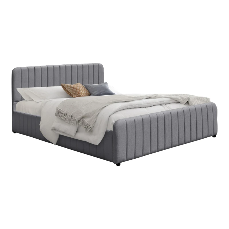 Myrelia pakoworld bed grey fabric 150x200cm
