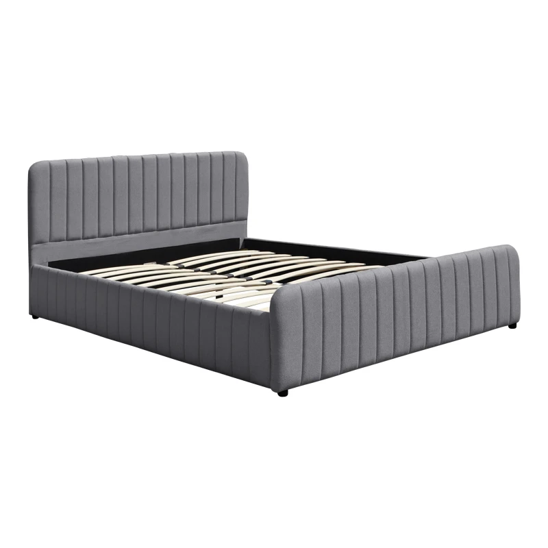 Myrelia pakoworld bed grey fabric 150x200cm