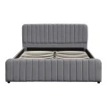 Myrelia pakoworld bed grey fabric 150x200cm