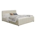 Myrelia pakoworld bed gray beige fabric 150x200cm