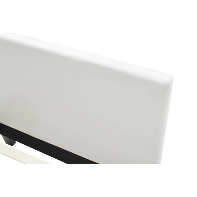 Κρεβάτι Nevil pakoworld 100x200 PU χρώμα λευκό ματ