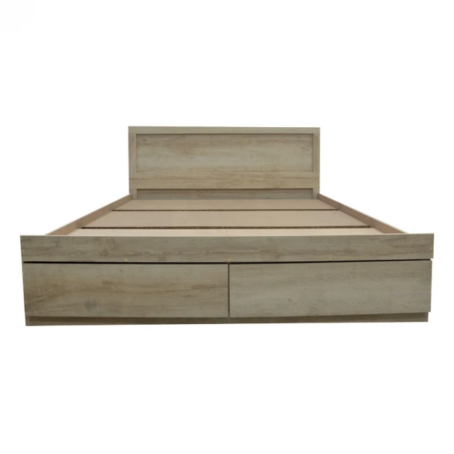 Semi-double bed Nalos pakoworld with drawer castillo-oak 140x200cm