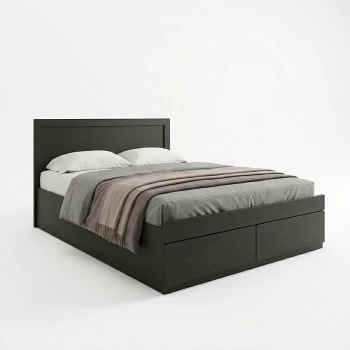 Bed Olympus pakoworld with drawer in wenge color 140x200cm