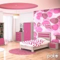 Κρεβάτι παιδικό Looney pakoworld σε χρώμα castillo-ροζ 100x200εκ