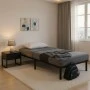 Metal bed frame Amaso pakoworld black 90x190x28cm