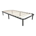 Metal bed frame Amaso pakoworld black 90x190x28cm