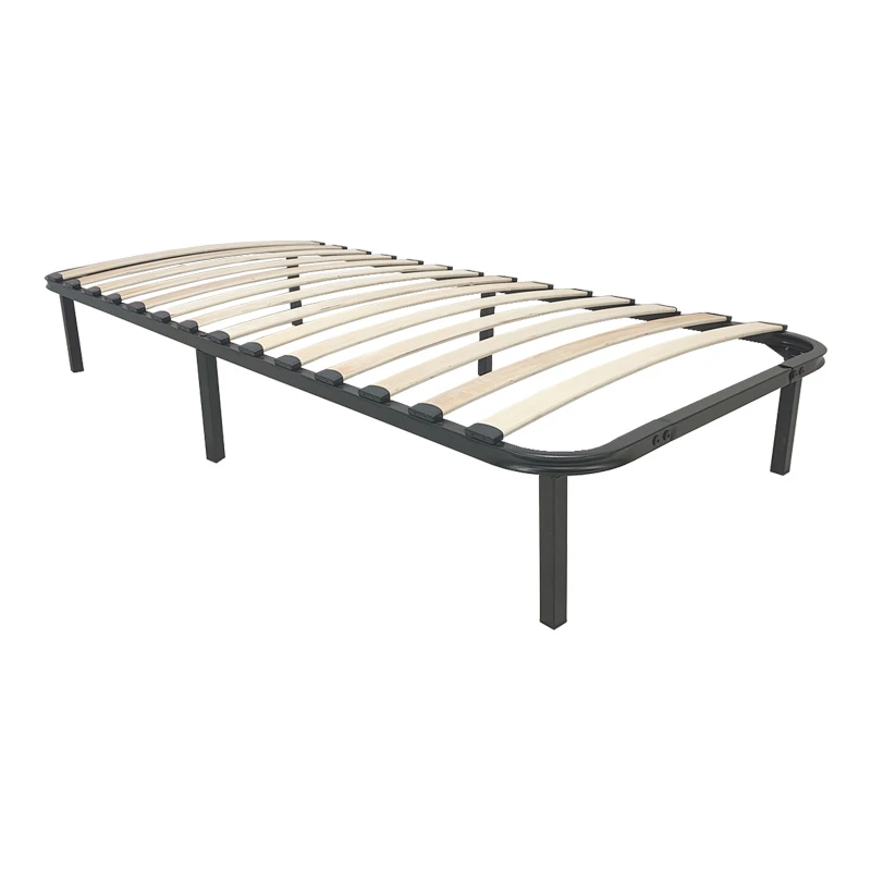Metal bed frame Amaso pakoworld black 90x190x28cm