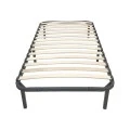 Metal bed frame Amaso pakoworld black 90x190x28cm