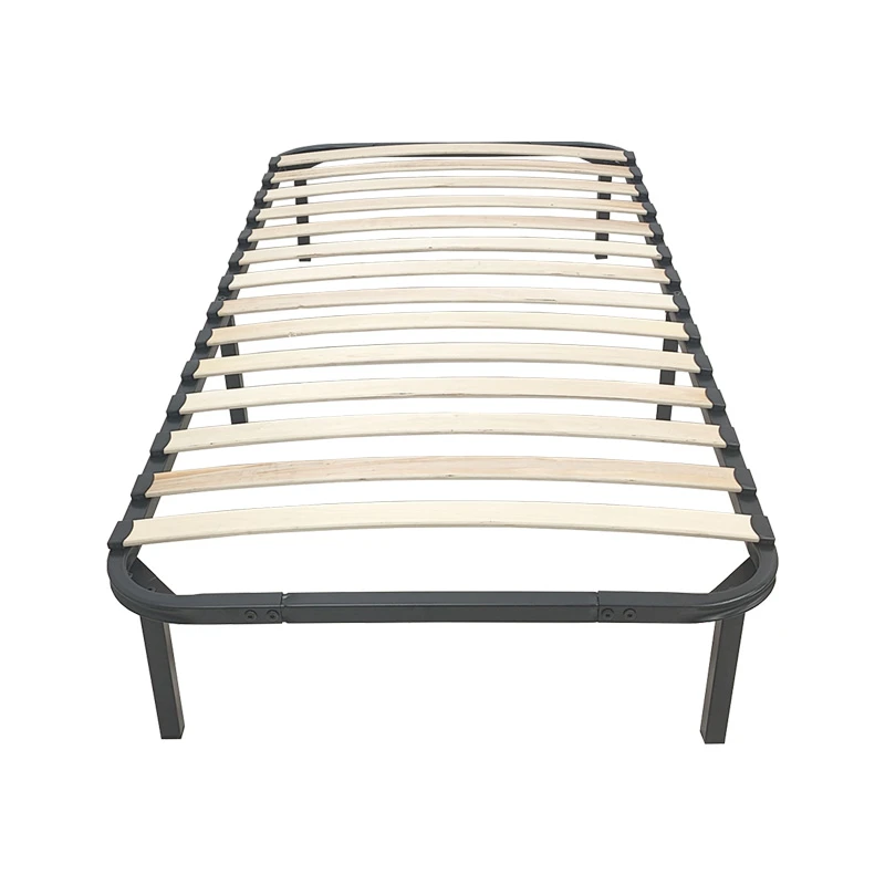 Metal bed frame Amaso pakoworld black 90x190x28cm